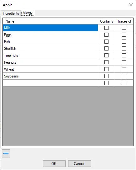 Screenshot: Ingredient Tutorial