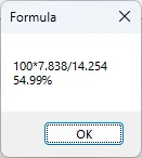 Screenshot: Formula Dialog