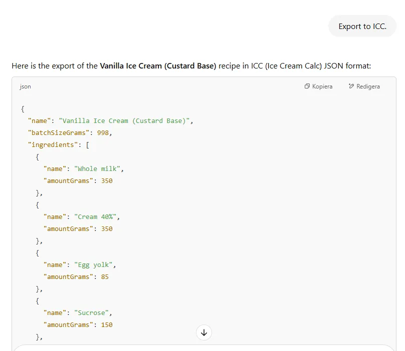 Screenshot: AI Meets Ice Cream Calc